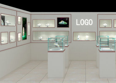 Modern Moda Tarzı Mücevher Dükkanı Ekranı için Duvar Montajlı Ekran Kutusu