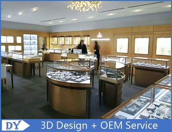 Şık S / S Mağazası Mücevherler 3D Tasarım Beige + Mat Beyaz