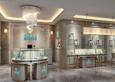 Lüks Modern Mücevher Dükkanı Vitrin Dolapları / Mücevherlik Gösteri Mobilyaları