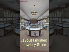 Beyaz Boya Renkli Kilitlenebilir Cam Görüntü Kutusu Mücevher Sergisi İçin