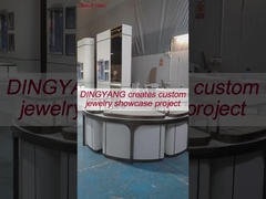 Ahşap Beyaz Özel Cam Ekran Kuşası Moda Yuvarlak Şekil LED direği aydınlatma ile